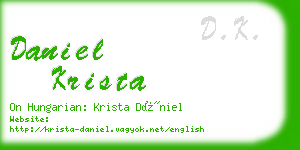 daniel krista business card